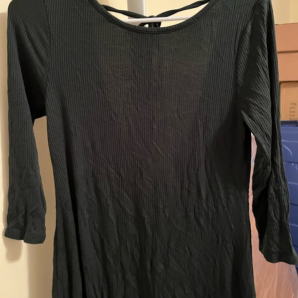 Forever 21 dark green dress - Picture 4 of 4